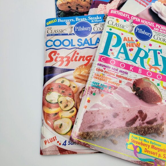 Pillsbury Cookbooks Lot Of 5 1988 1993 Bake-Off BBQ Party Summer Recipe Cooking - Picture 10 of 15